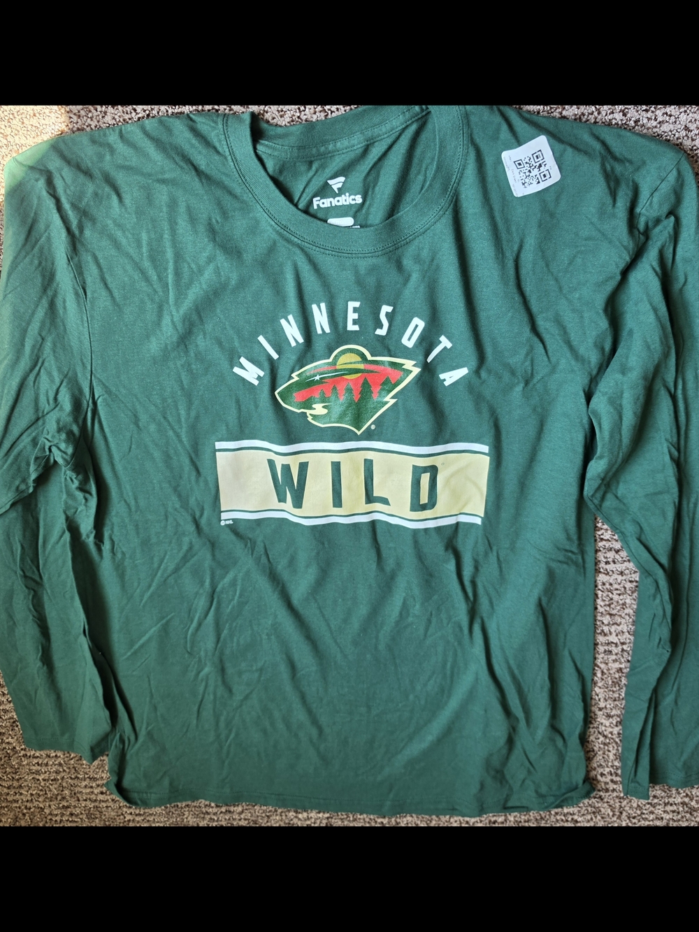 Fanatics Minnesota Wild Long Sleeve Tee - Green